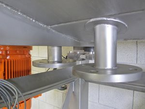 Dubbelassige rvs peddelmenger - 600 Liter - verwarmbaar