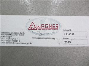 Wagner-Maschinen ES-TTM 2500 zelfreinigend stoffilter