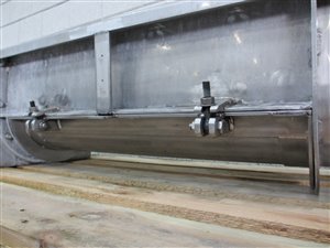 Transportschroef met gekarteld schroefblad 245 x 1809