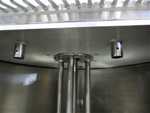 150 liter rvs tank met stuwstraalmenger