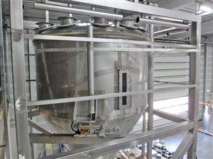 2500 liter wegende silo met 2000 liter buffersilo